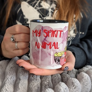 Zula My Spirit Animal Fat Cat Mug Cup Ceramic Funny espresso latte migliore per il caffè del mattino idea perfetta per un regalo per tutti gli amanti dei gatti
