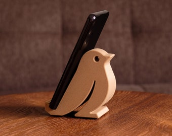 3D printed bird phone stand