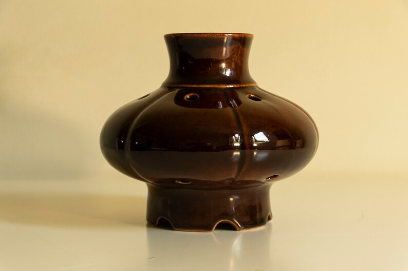 Small oriental ceramic table lamp / ambient lamp image 5