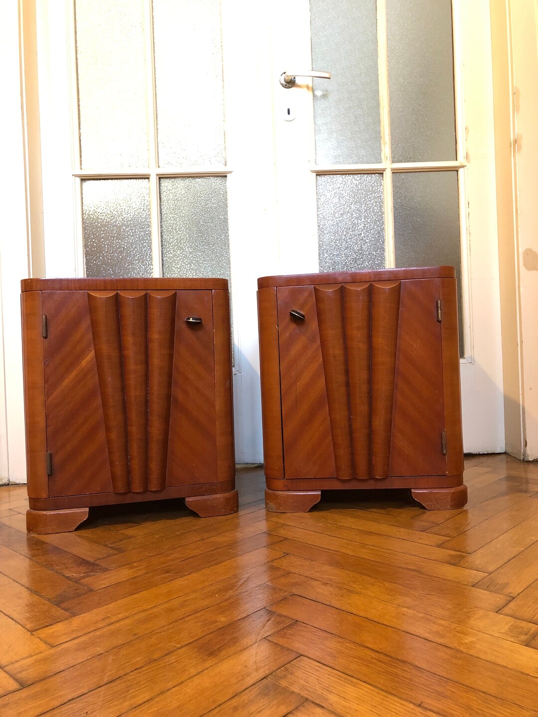 Pair of Two Art Deco Nightstands From the 40s / Art Deco Furniture