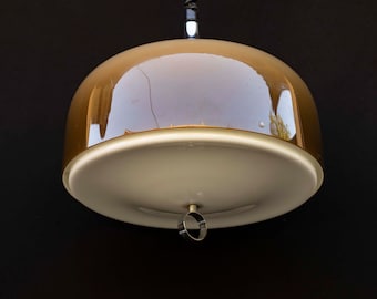 Hängelampe aus der Mitte des Jahrhunderts / herunterziehbare Vintage-Deckenlampe / Modell Medusa / entworfen von Luigi Massoni für Guzzini / Retro Home / Lampe / 70er Jahre