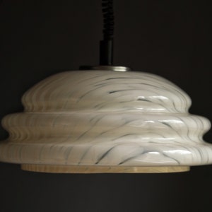 Vintage Guzzini Pendant Furniture / Mid Century Plastic Pendant / Harvey Guzzini Ceiling Lamp / Space Age Light / Vintage Lighting / Murano image 1