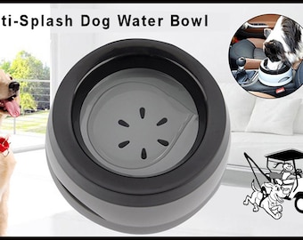 No-Splash Travel Pet Water Bowl with Floating Regulator for Golf Carts, RVs, Cars & Trucks!