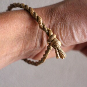 Bracelet primitif cordé en massette grand choix de taille image 2