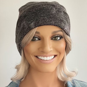 fleece lined bobble hat ladies
