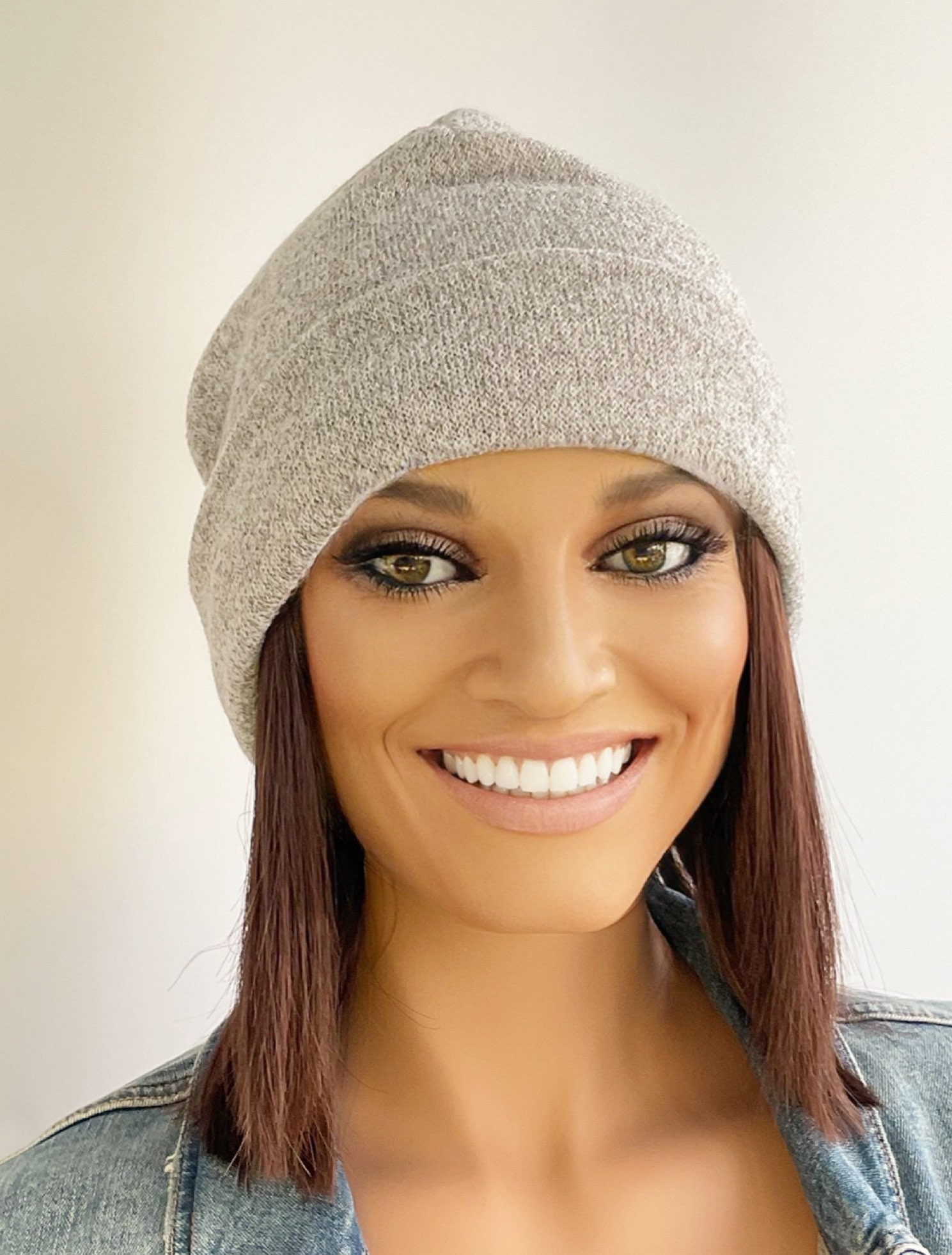 Winter Beanie With Soft Short Bob Hair Attached Hat With Hair - Etsy Australia Winter Beanie With Soft Short Bob Hair Attached Hat With Hair - Etsy Australia