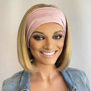 Headband Wig for Gym & Swim champagne Blonde Mix | Ponytail Wig | Bandfall Wig  | hair loss | gym wig | exercise wig | wig for the gym