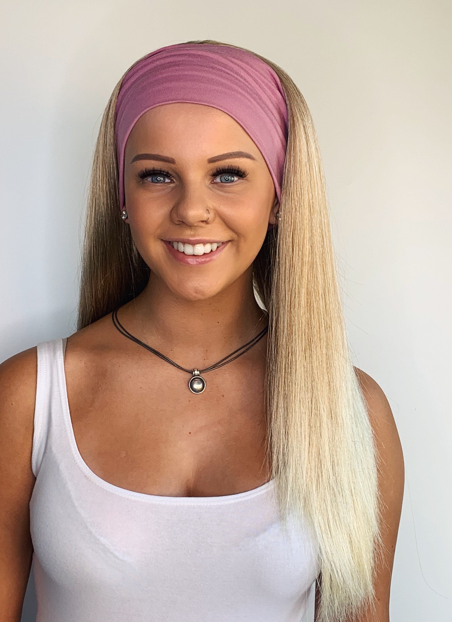 Gym & Swim Headband Wig Long Length Blonde Balyage Hair Loss Etsy UK