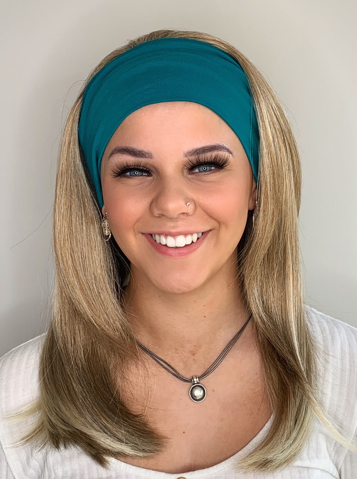 Headband Wig Ponytail Wig Balayage Blonde Swim Wigs With Etsy