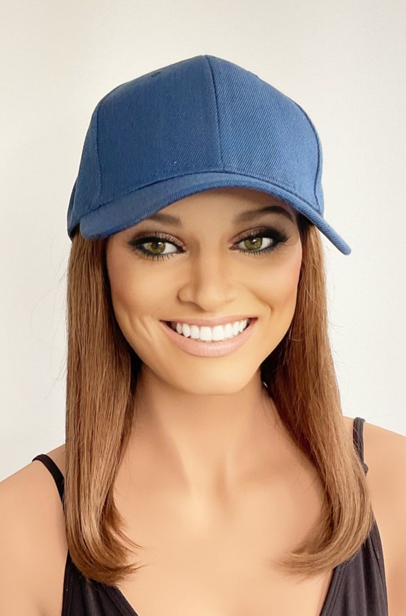 Chemo wig baseball cap Amazon.com: Hairro Baseball Hat With Hair Attached For Women  main image 3