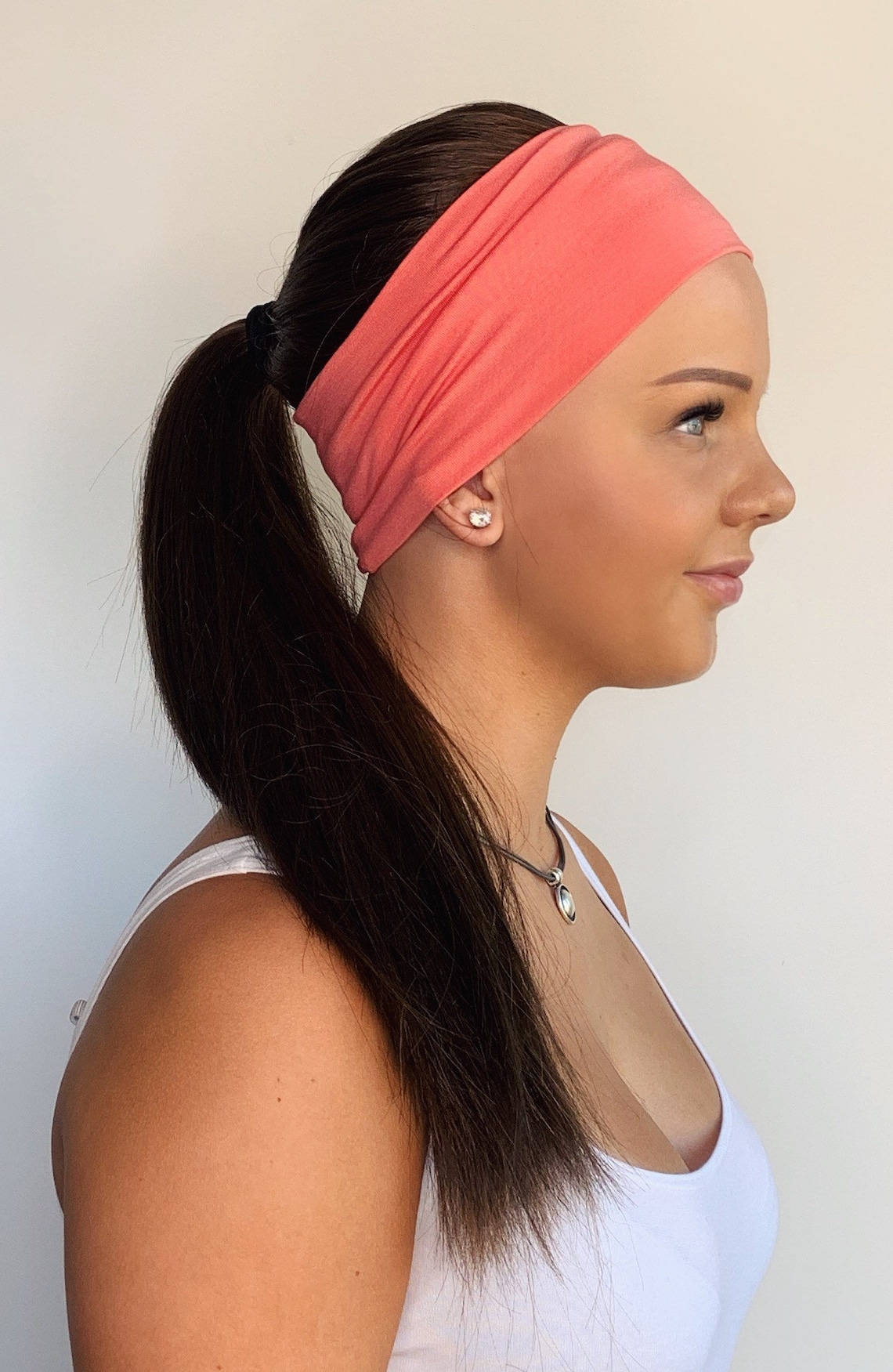 Gym & Swim Headband Wig Long Length Light Chocolate Hair Etsy