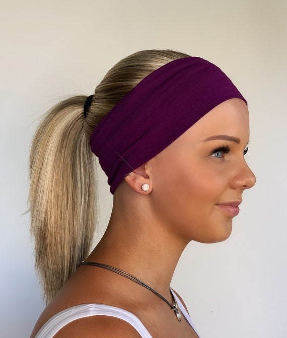 Headbands with ponytails discount