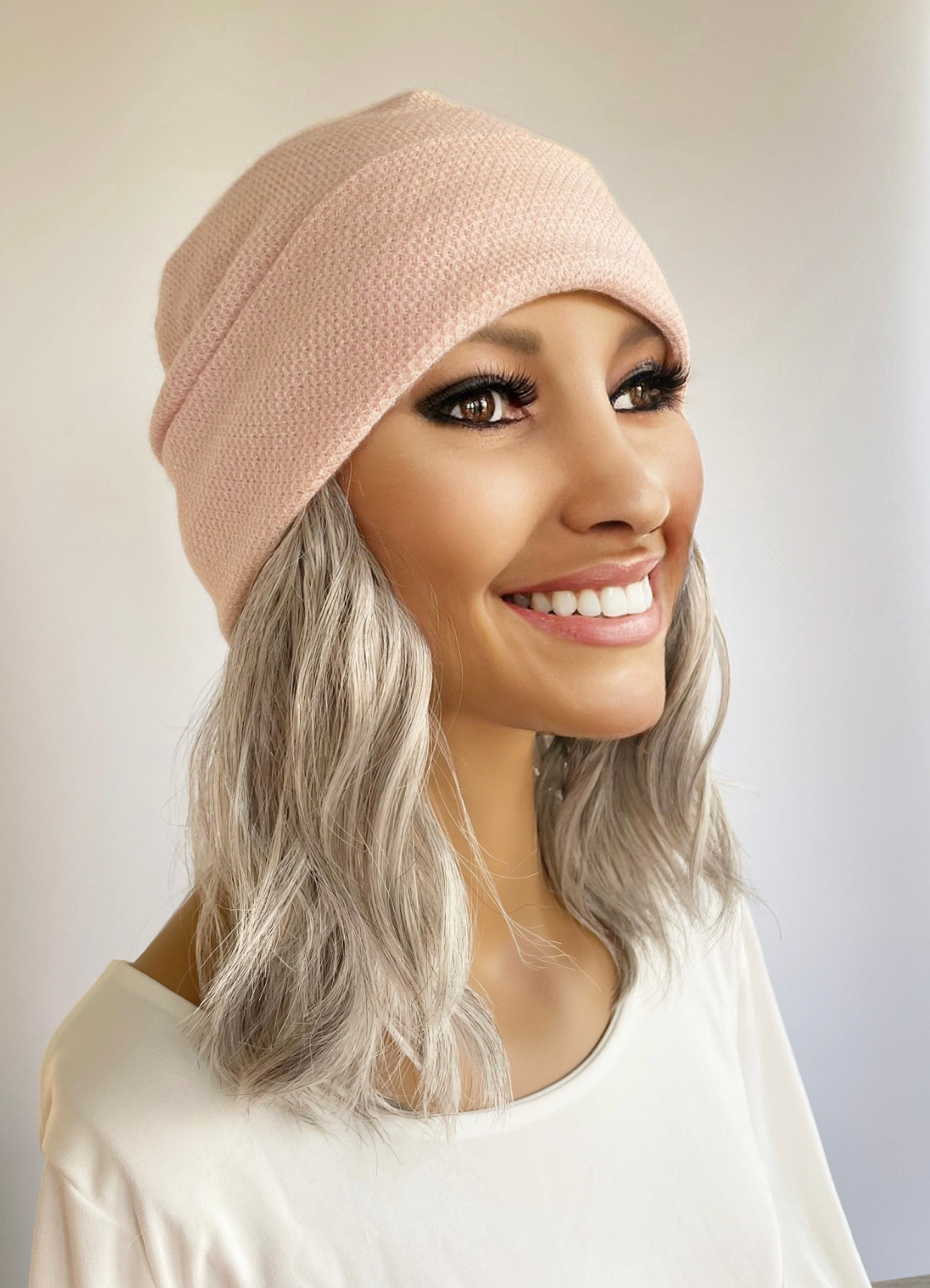 Lightweight Beanie With Soft Short Wave 