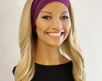 Parrucca con fascia per capelli color biondo champagne premium con mèches, lunga e ondulata, ideale per palestra, nuoto, sport e coda di cavallo.