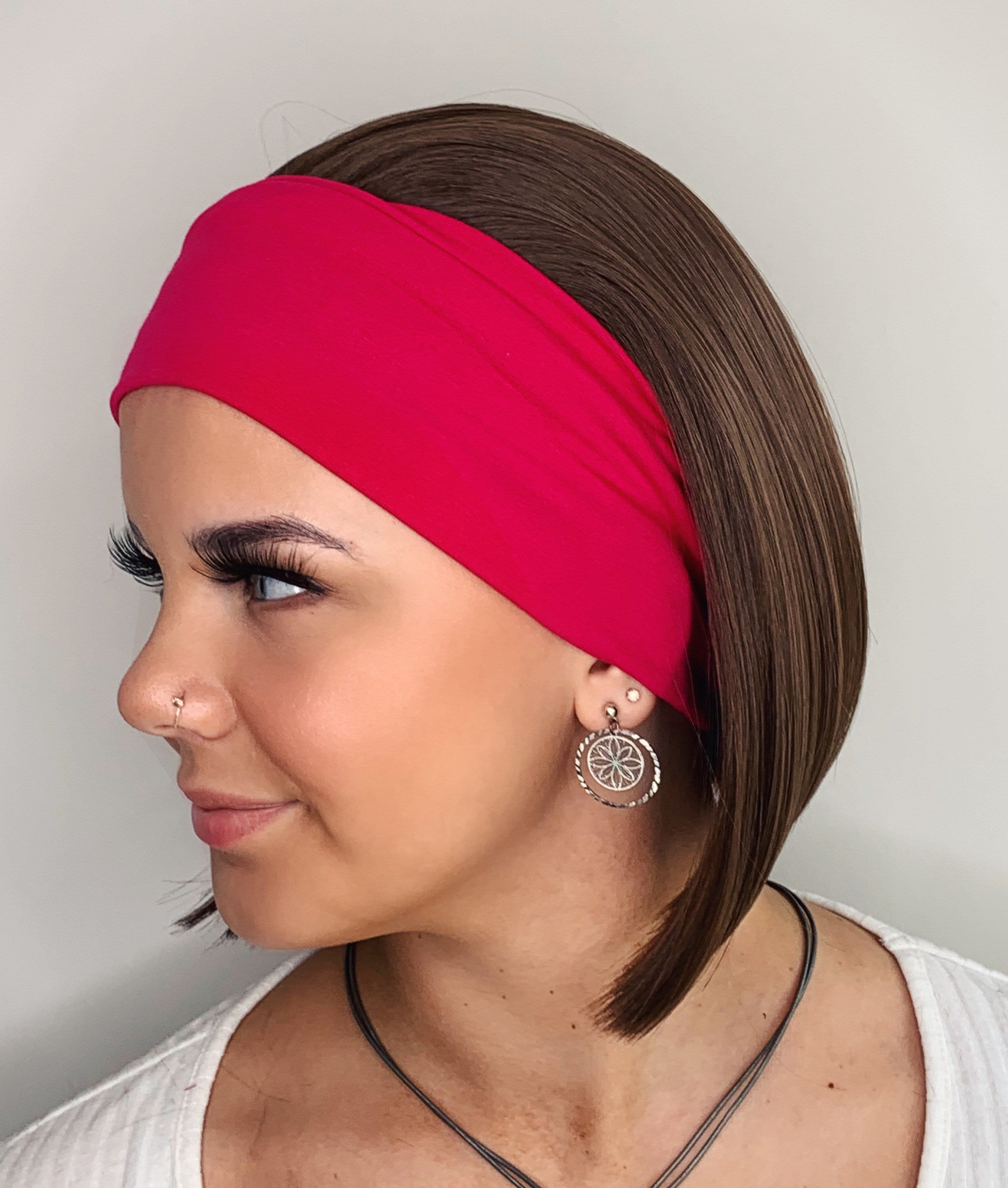 Medium Brown Headband Wig Gym Wig Bandfall Wig Sports Wig Etsy