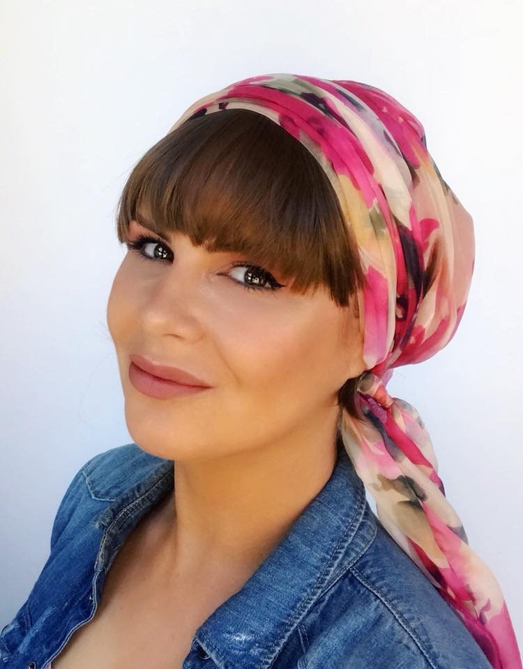 alopecia of kanker Lichtbruin voor chemo haaruitval Side Fringe Wig Accessoires Sjaals & omslagdoeken Bandanas 