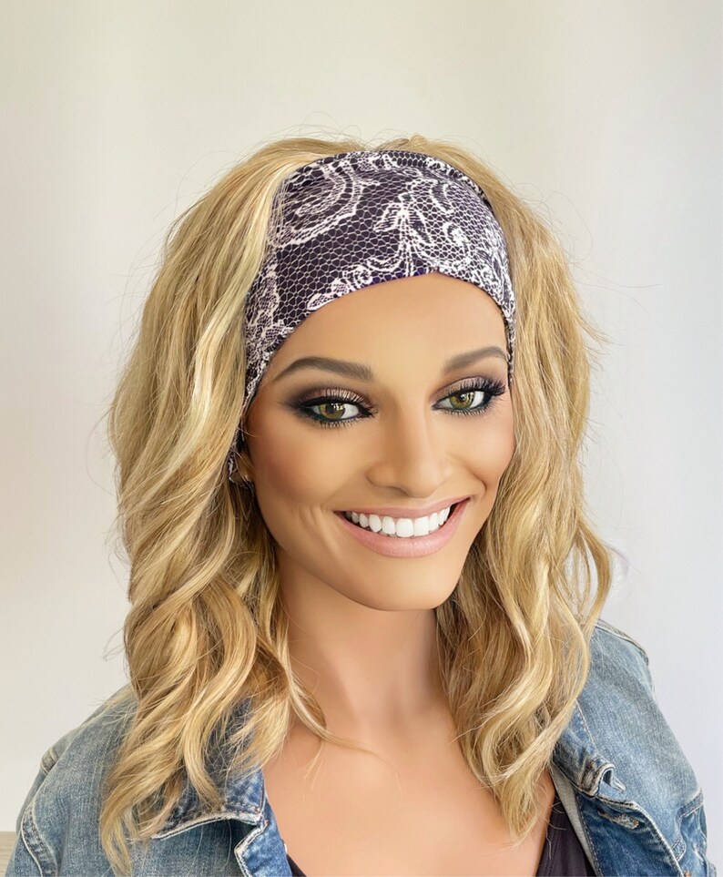 Champagne Blonde Beach Wave Headband Wig Gym Wig Bandfall Etsy UK