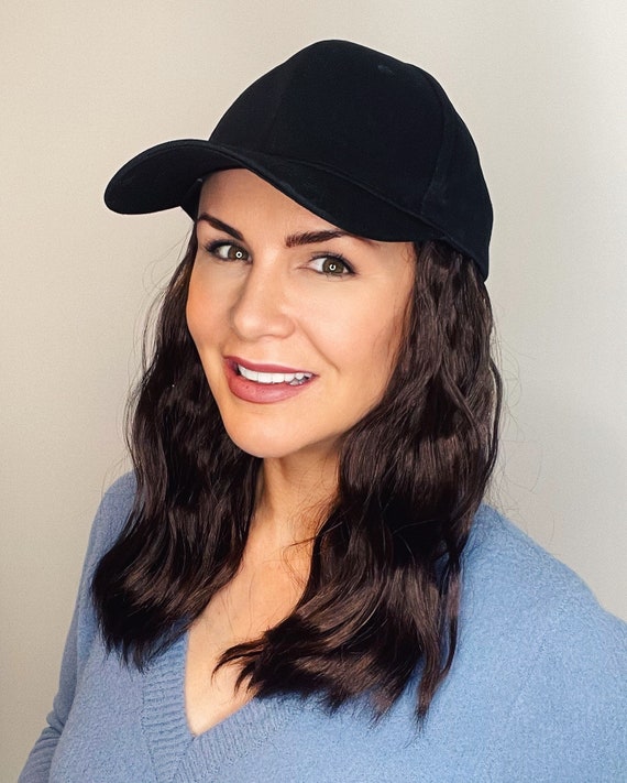 Baseball Cap With Long Hair Attached 