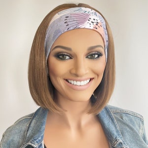 Headband Wig for Gym & Swim praline mix, Light Brown Blonde Mix | Ponytail Wig | Bandfall Wig  | hair loss | gym wig | exercise wig | wig fo