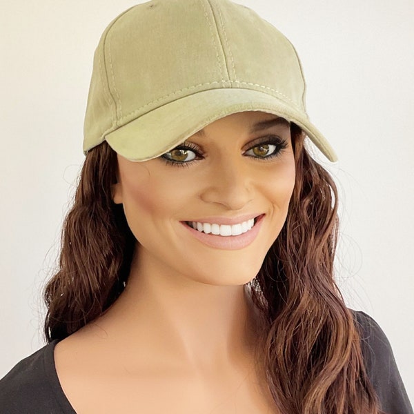 Baseball Cap With Ponytail Attached Etsy