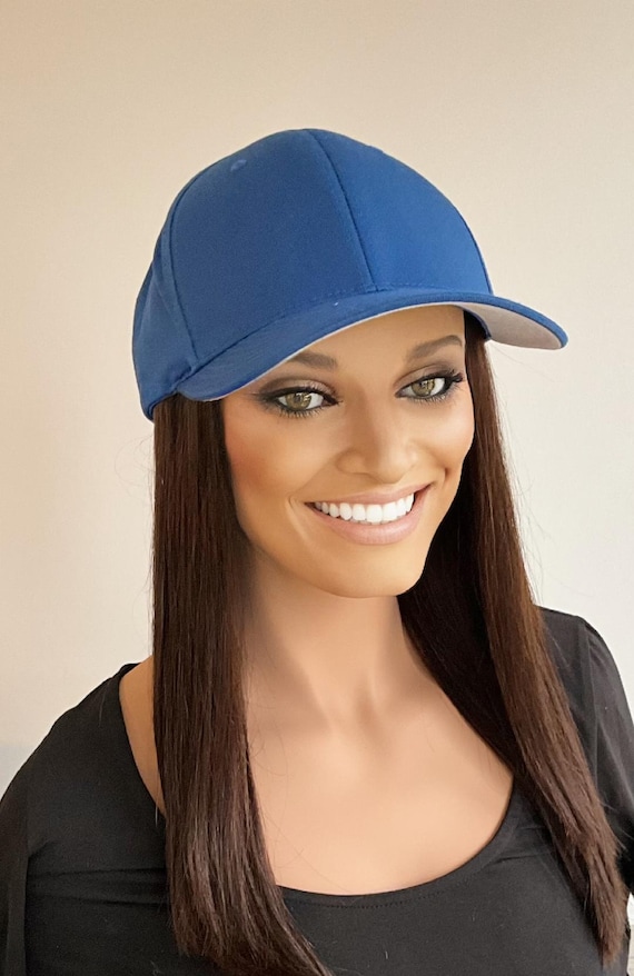 Flex Fit Interlocking Baseball Cap/ Hair System Hat/ Hair Halo Hat