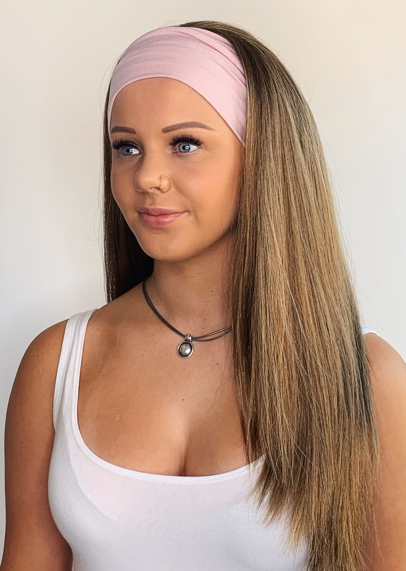 Gym & Swim Headband Wig Long Length Praline Mix Hair Loss Wig Etsy