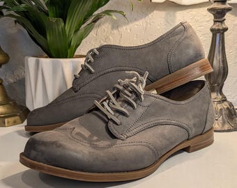 Sperry Women's Top-Sider Gray Leather Oxfords STS94197