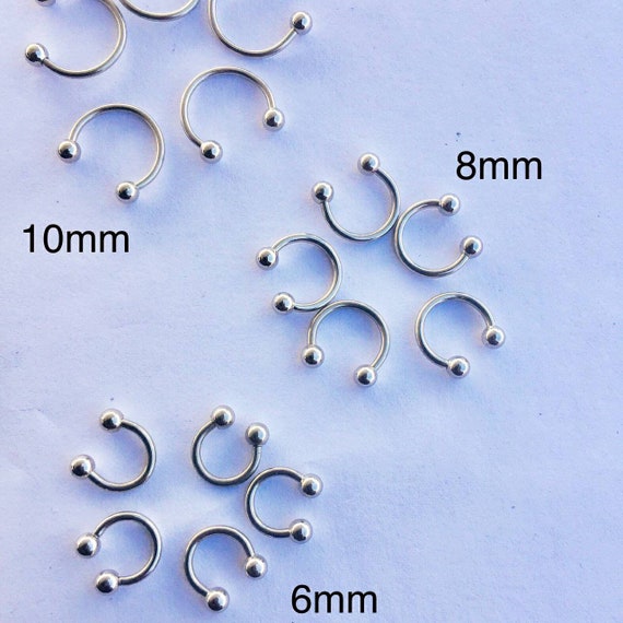 8mm cheap horseshoe ring