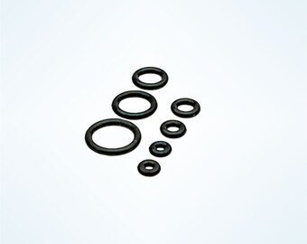 O rings for tappers, pinchers, plugs tunnels body jewelry, black silicone replacement O rings