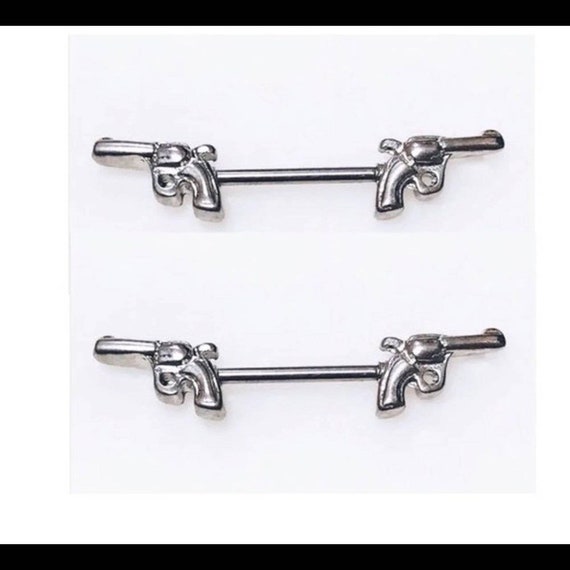 Gun nipple rings sale