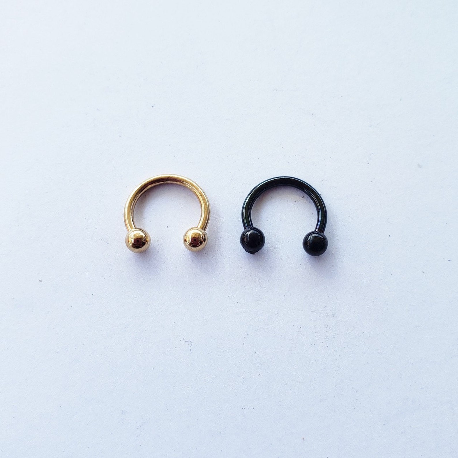 16g horseshoe piercing horseshoe ring septum ring tragus Etsy