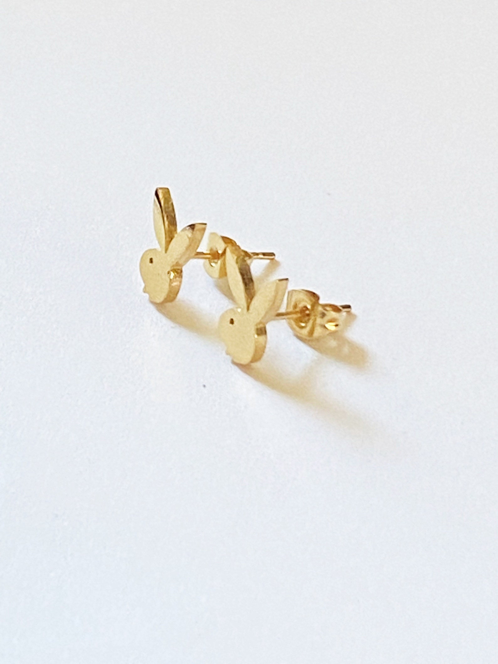 Playboy Bunny Stud Earrings 20g Ear Jewelry Surgical Steel - Etsy