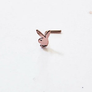 20g Nose Ring Playboy Bunny Nose Stud Hoopnose Jewelry Nose Bone