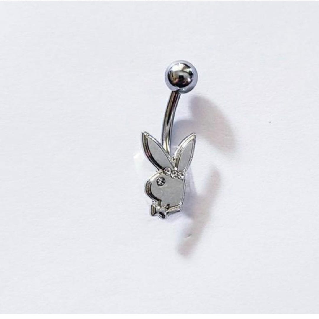 14g Playboy Belly Ring Bunny Navel Piercing Surgical Steel