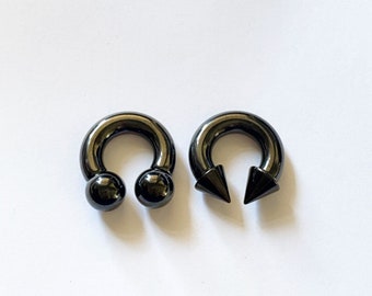 Golden Horn Blade Spiral Hanger Earrings Body Jewelry 6g 00g Price Per 1