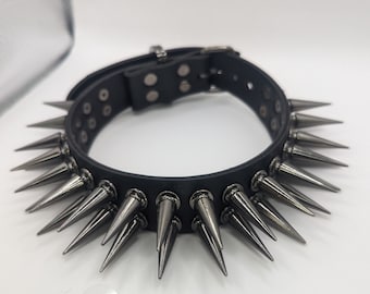 Gunmetal Spiked Choker