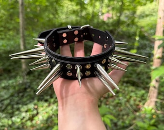 1.5” Wide XL Spikes Choker