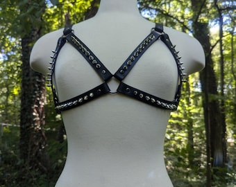 Spiked Harness Top “Breathless”