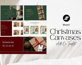 Showit Holiday Canvases
