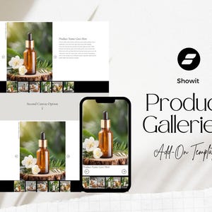 Showit Template Product Gallery Add On Template Portfolio Canvas
