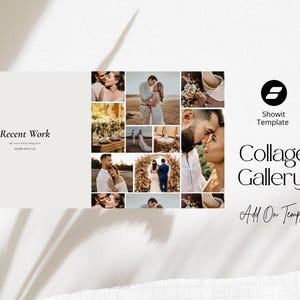 Showit Template Collage Scrolling Gallery Canvas Add On Web Design Portfolio Photographer Website