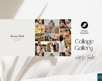 Showit Template Collage Scrolling Gallery Canvas Add On Web Design Portfolio Photographer Website