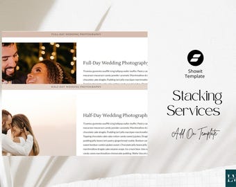 Showit Stacking Services Template - Scrolling Web Design for Professional Websites