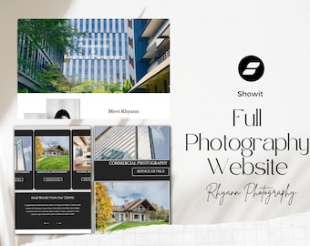 Showit Photography Website Template - Luxury Web Design for Professional Photographers Portfolio Business