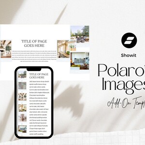Showit-add-on Polaroid-afbeeldingen Canvas fotograaf-add-on