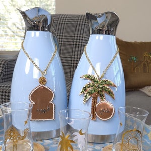Tea, Coffee Tags SET, Arabic Tea label, Arabic coffee tags, tea thermos tag, Tea Tag, Coffee Tag, Ramadan table setting, Eid Decor