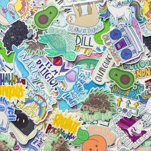 Mystery Sticker Pack, Vinyl Stickers, Mystery Box, Weatherproof stickers, Funny Stickers, Sticker Lot