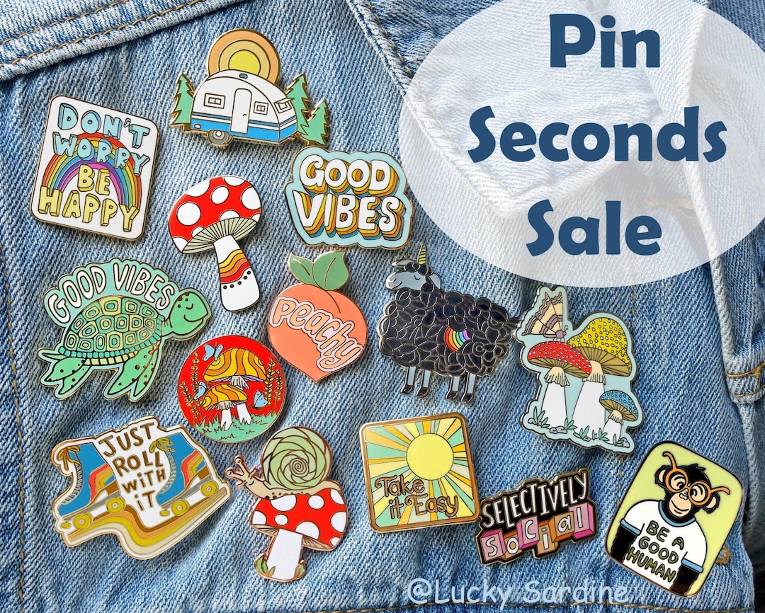 SECONDS SALE - Enamel Pins, B Grade Enamel Pins, Pin Seconds - Etsy
