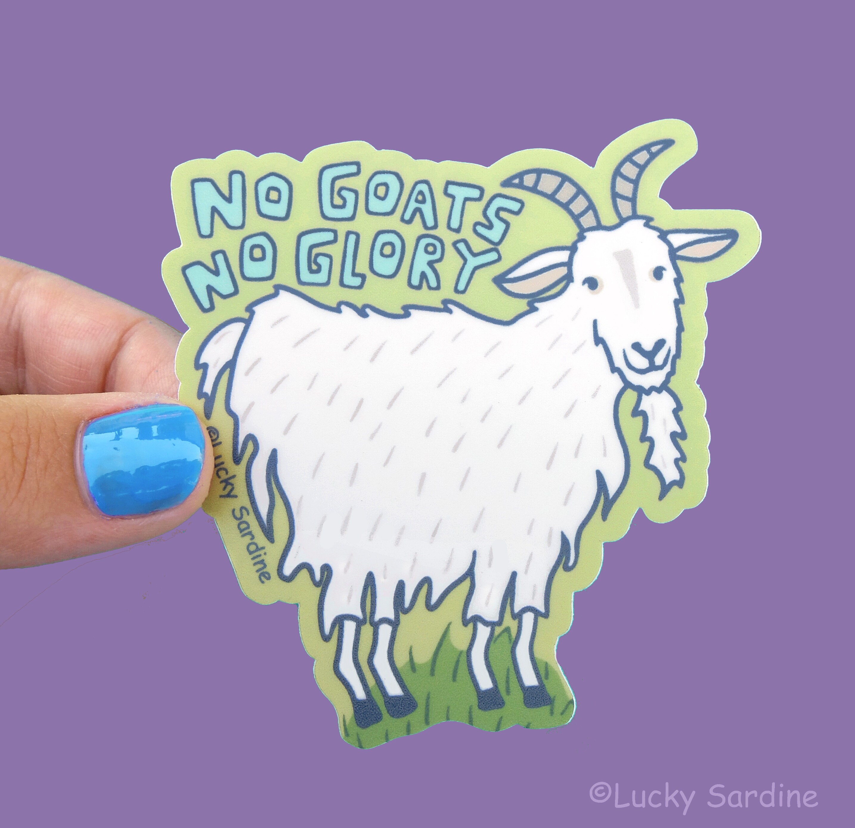 Goat Vinyl Sticker Funny goat Sticker No goats no glory goat Sticker goat love no guts no glory Etsy Polska