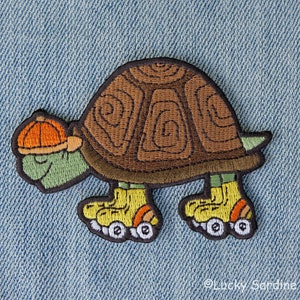 Skating Tortoise, Slow Your Roll Skate Patch